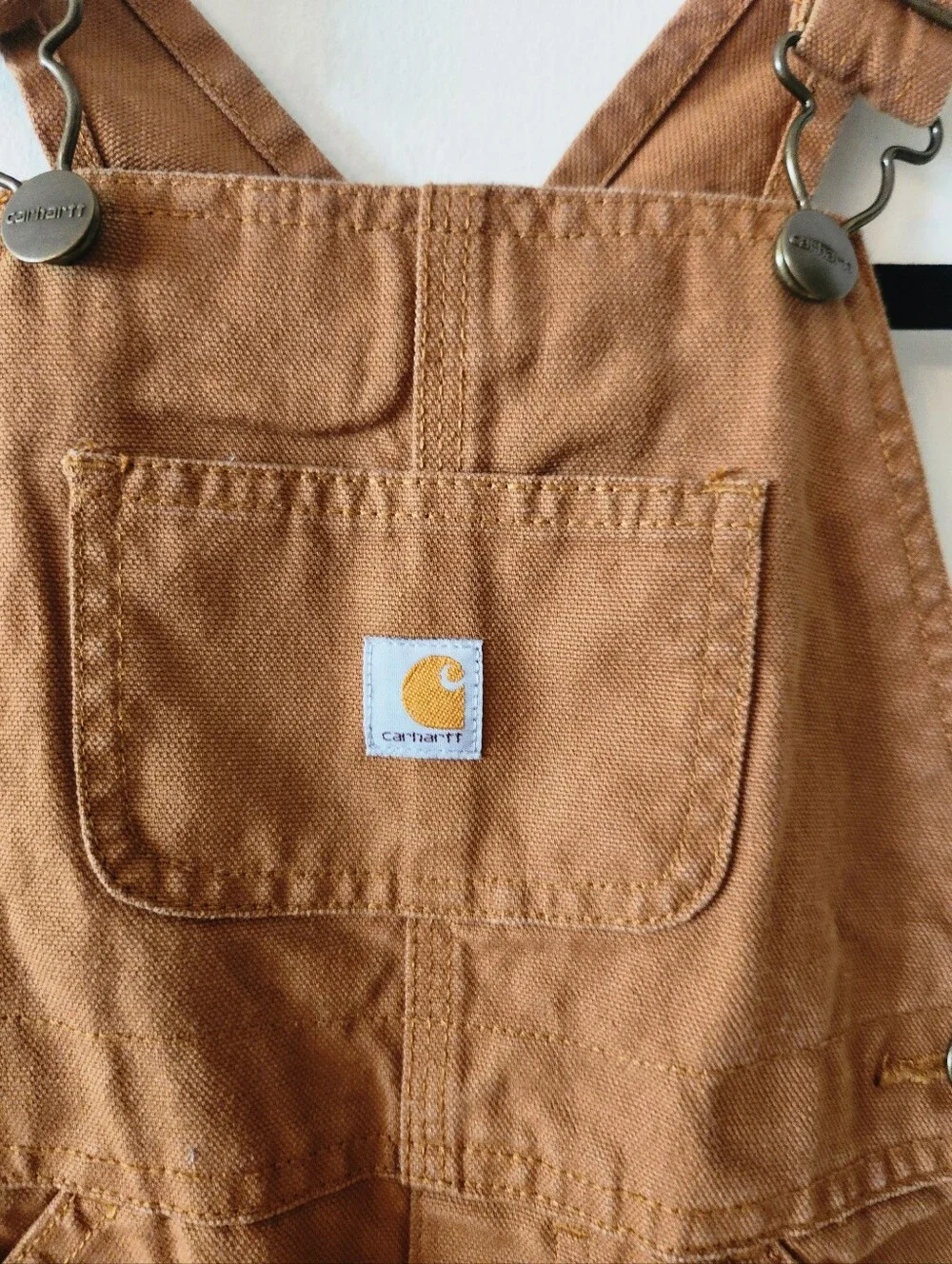 CARHARTT Duck Canvas Flannel Lined Overalls